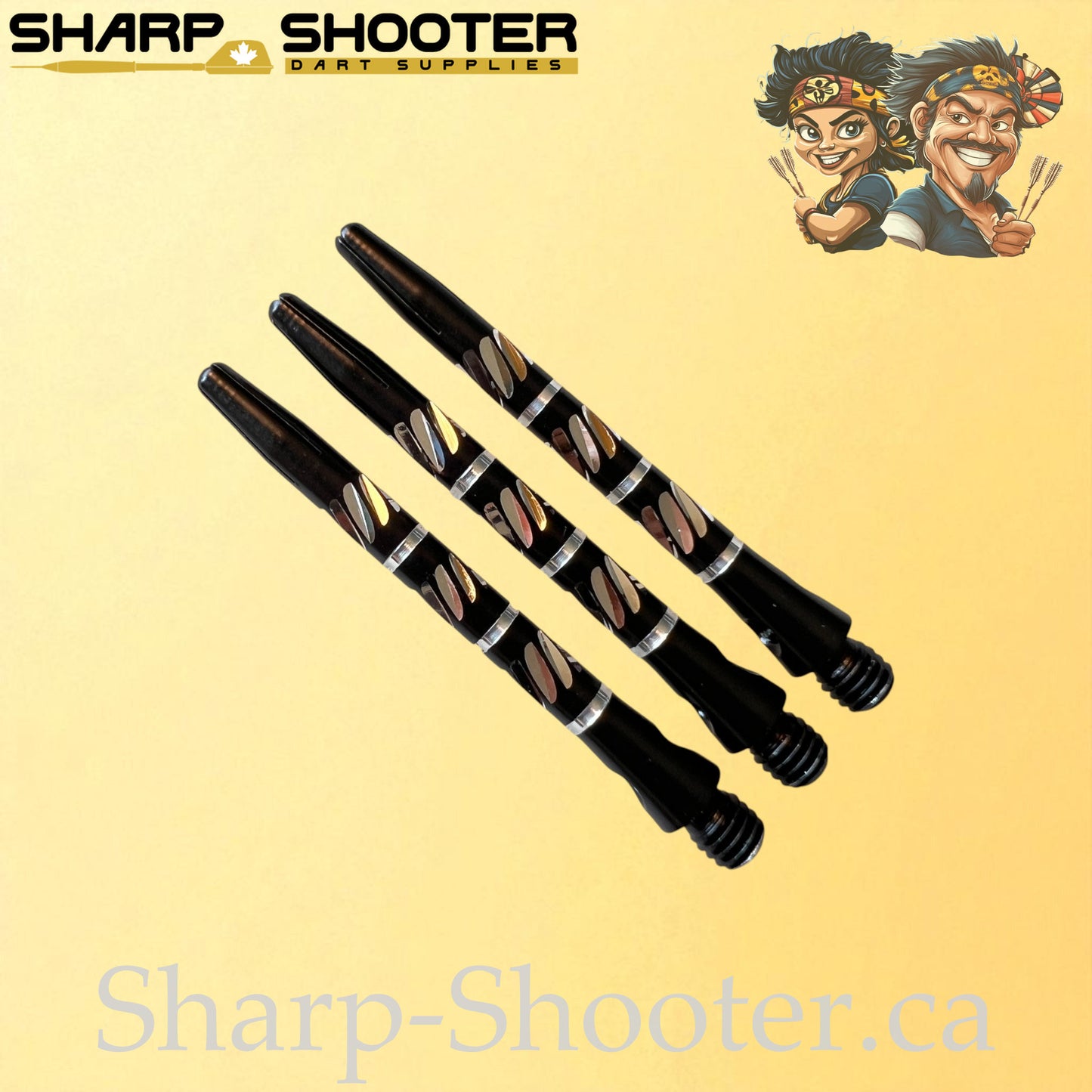 Trident – DS18 – Aluminum Dart Shaft – 45mm – Triple Cut Grip – 3 Pack