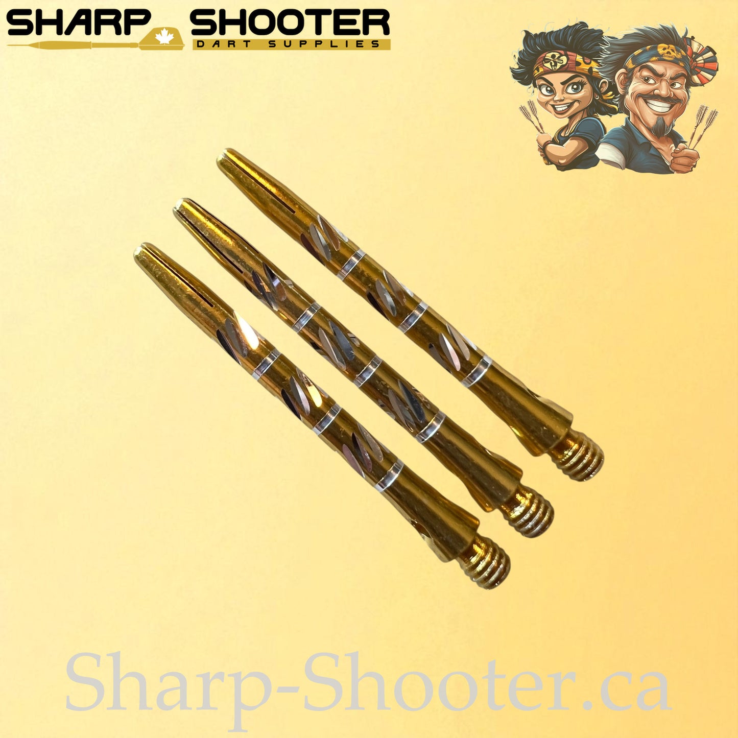 Trident – DS18 – Aluminum Dart Shaft – 45mm – Triple Cut Grip – 3 Pack