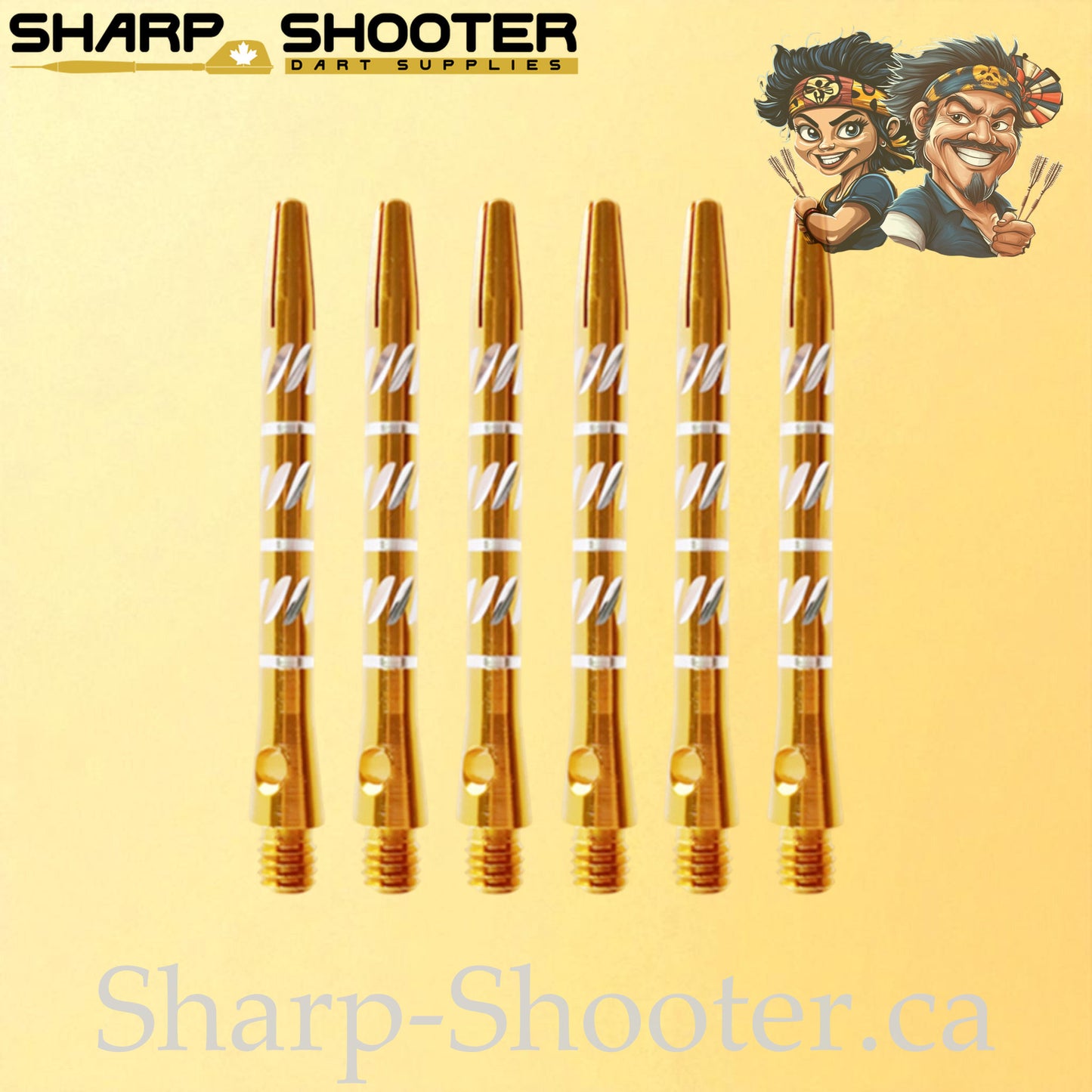 Trident – DS18 – Aluminum Dart Shaft – 45mm – Triple Cut Grip – 3 Pack