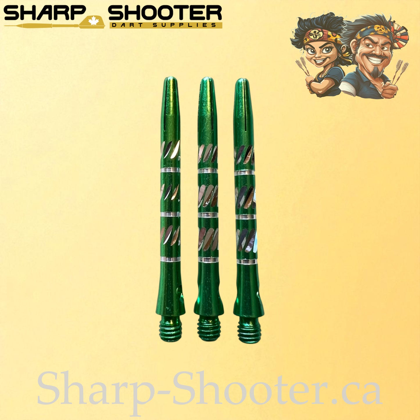 Trident – DS18 – Aluminum Dart Shaft – 45mm – Triple Cut Grip – 3 Pack