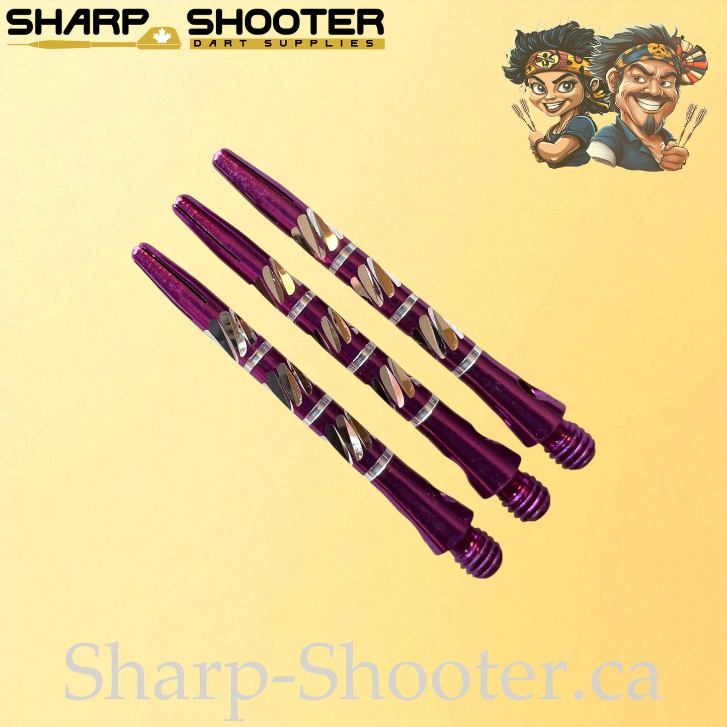 Trident – DS18 – Aluminum Dart Shaft – 45mm – Triple Cut Grip – 3 Pack