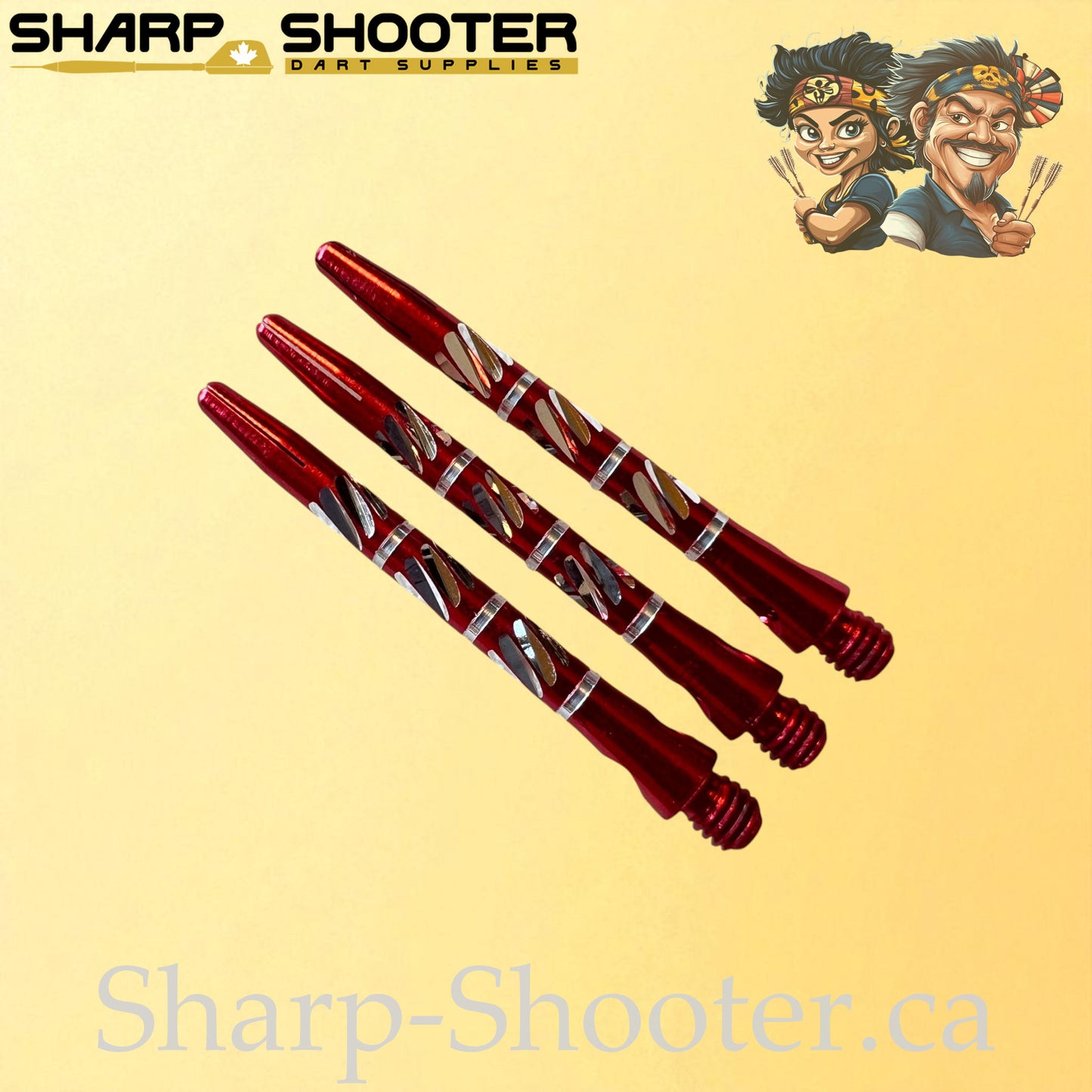 Trident – DS18 – Aluminum Dart Shaft – 45mm – Triple Cut Grip – 3 Pack