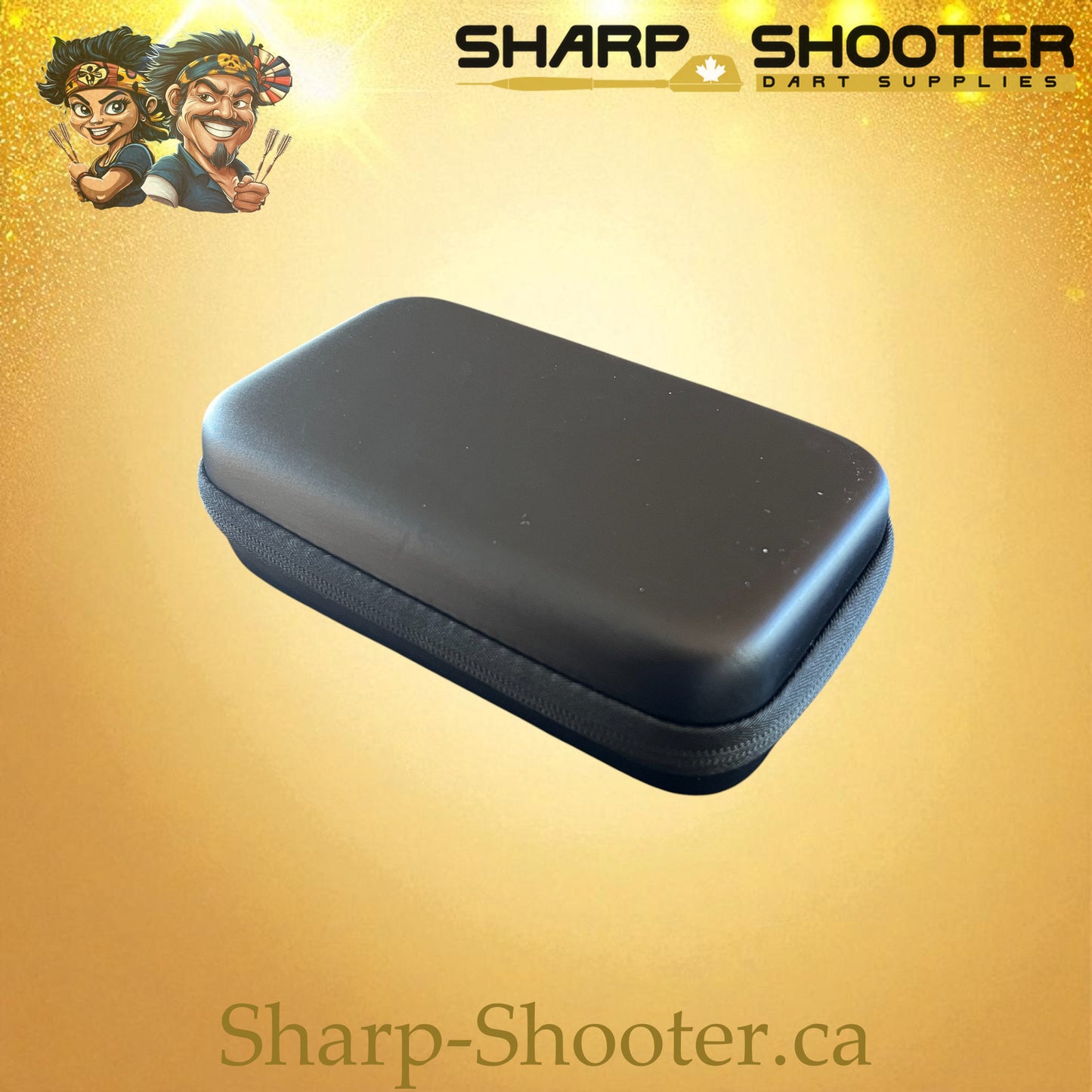 The Maverick dart case DP-24 Black — PVC case holds 6 darts, Sharp-Shooter.ca