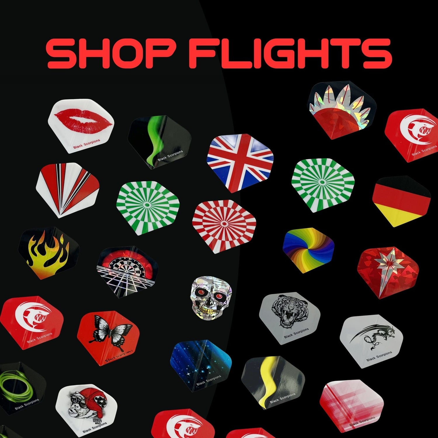 Dart Flights – PVC, PET & Laser Cut Styles in Every Shape & Style