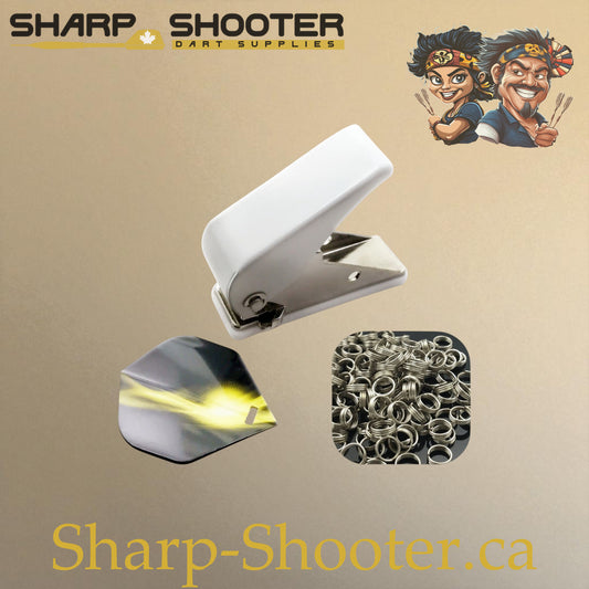 Metal dart flight punch tool, universal fit, 1 pack – Sharp Shooter Dart Supplies