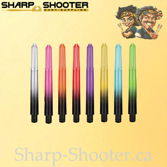 Aura – DS26 – Plastic Dart Shaft – 35mm / 41mm / 48mm – Fade Color – 3 Pack