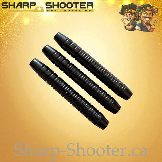 Black Mamba – Nickel-Silver Alloy Dart Barrel Black – 3 Pack