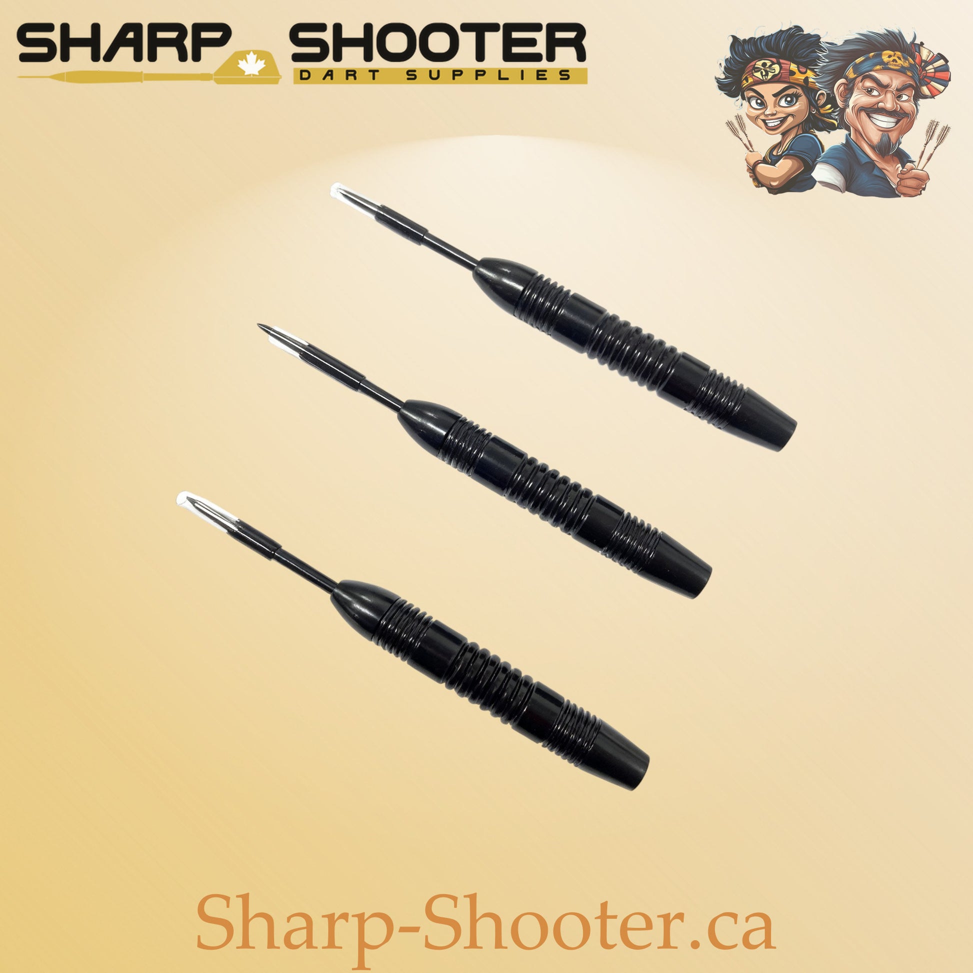 Breaker AG02 black one-piece dart barrel