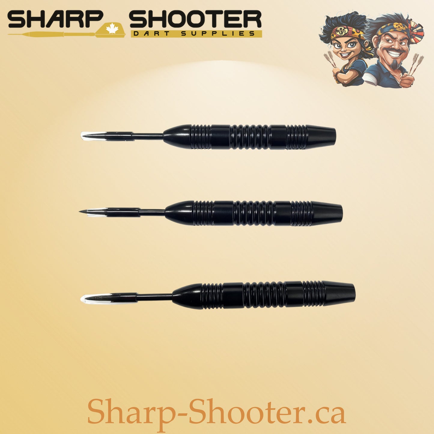 Breaker AG02 black one-piece dart barrel