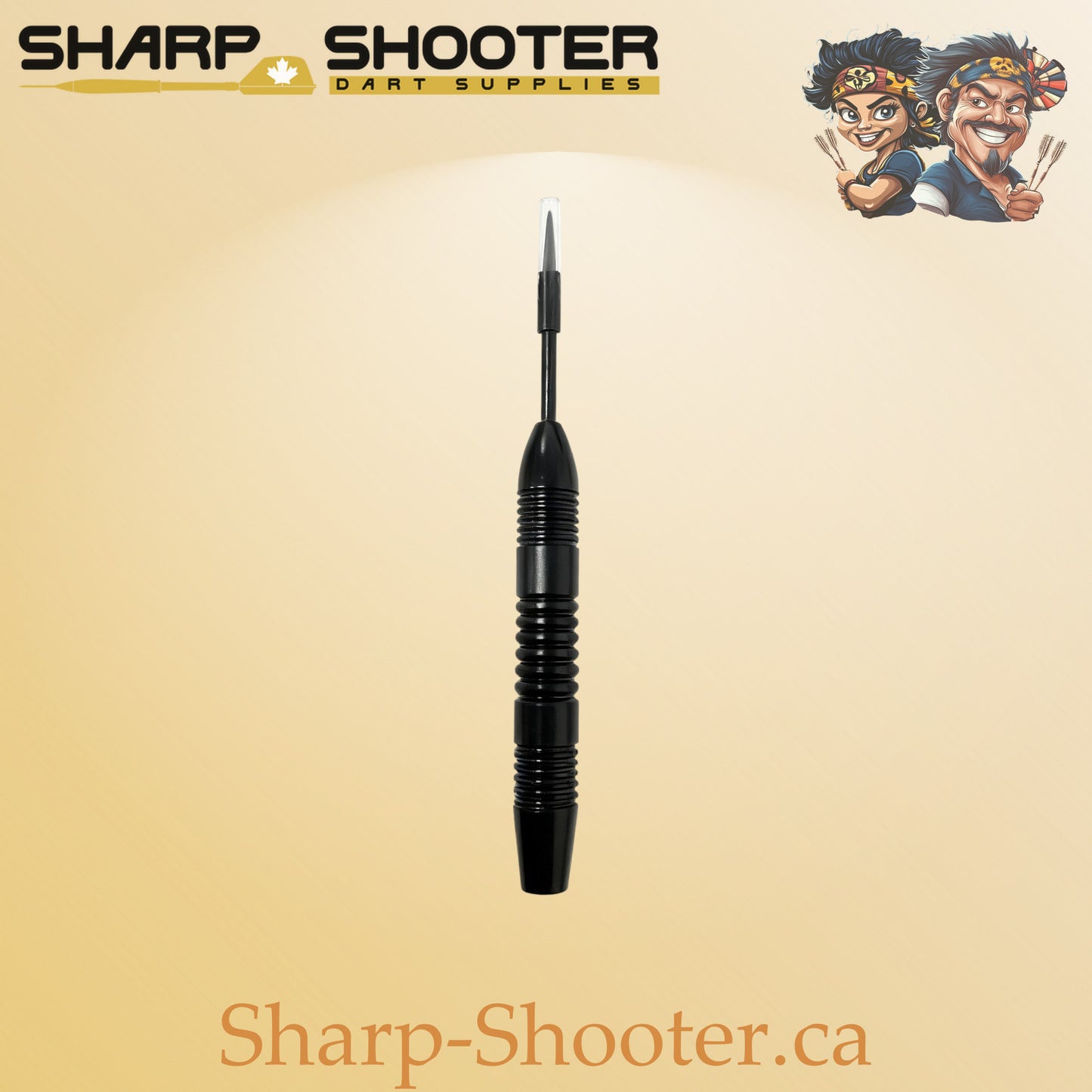 Breaker AG02 black one-piece dart barrel