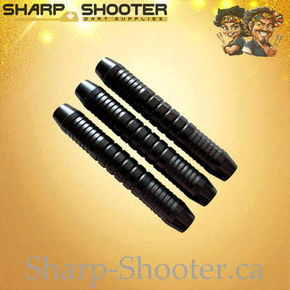Cerberus – Nickel-Silver Alloy Dart Barrel Black – 3 Pack