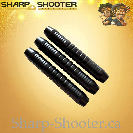 Cerberus – Nickel-Silver Alloy Dart Barrel Black – 3 Pack