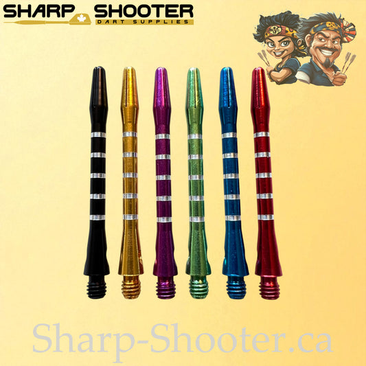Column – DS16 – Aluminum Dart Shaft – 48mm – Ringed Grip – 3 Pack