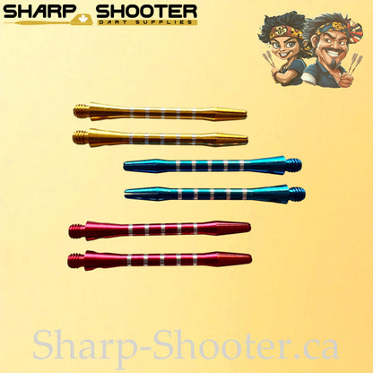 Column – DS16 – Aluminum Dart Shaft – 48mm – Ringed Grip – 3 Pack