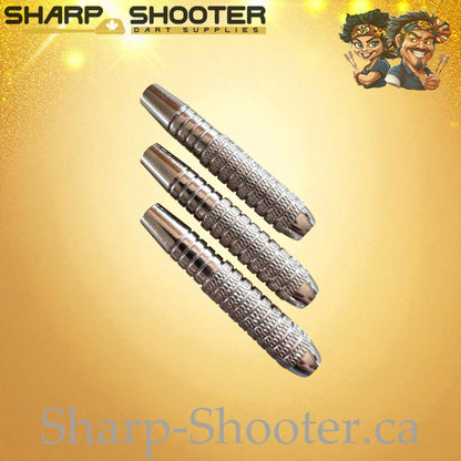 Crusher – Nickel-Silver Alloy Dart Barrel Silver – 3 Pack