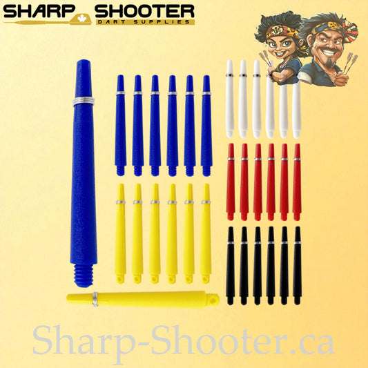 Prime – DS02 – Plastic Dart Shaft – 35mm & 45mm – Solid – 3 Pack