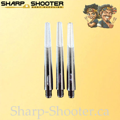Eclipse – DS03 – Plastic Dart Shaft – 45mm – Color Fade to Clear – 3 Pack
