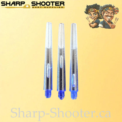 Eclipse – DS03 – Plastic Dart Shaft – 45mm – Color Fade to Clear – 3 Pack