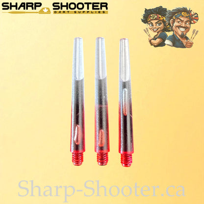 Eclipse – DS03 – Plastic Dart Shaft – 45mm – Color Fade to Clear – 3 Pack
