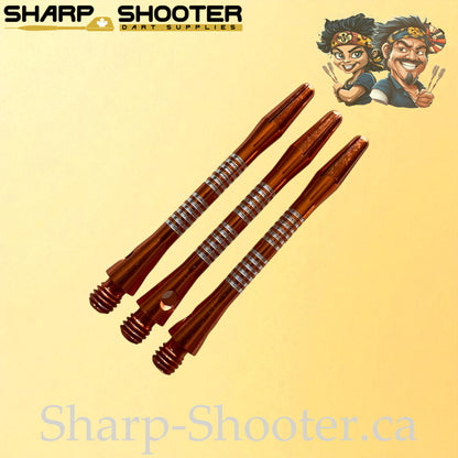 Tempo- DS08 – Aluminum Dart Shaft 45mm-  Tapered Engraved – 3 Pack