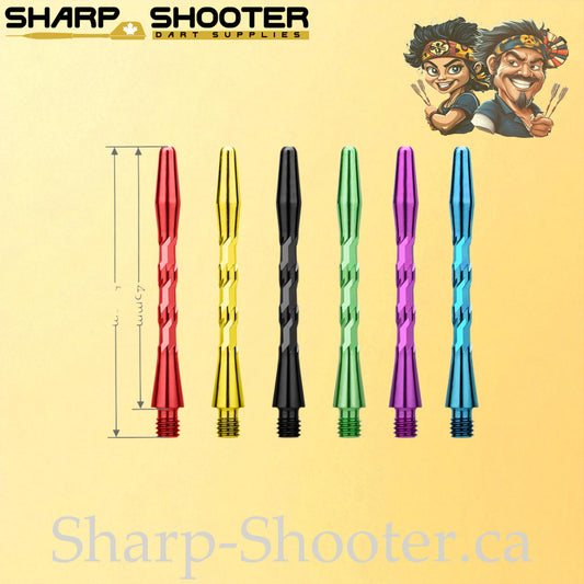 Knight – DS09 – Aluminum Dart Shaft 45mm Twisted Design – 3 Pack
