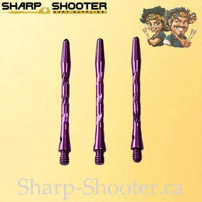 Knight – DS09 – Aluminum Dart Shaft 45mm Twisted Design – 3 Pack