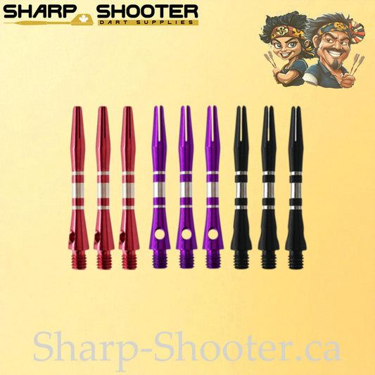 Aluminum Dart Shaft – DS10 – Compact Engraved – 38mm – 3 Pack
