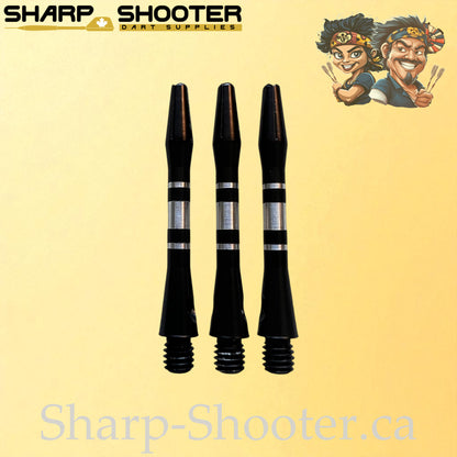 Aluminum Dart Shaft – DS10 – Compact Engraved – 38mm – 3 Pack