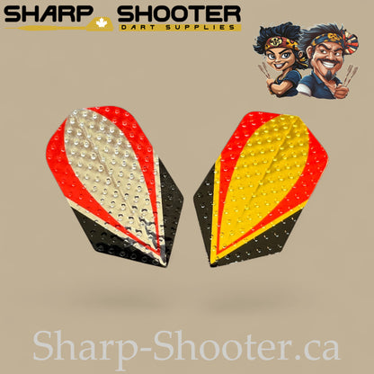 Ignition Series Dart Flights – Laser Cut – Slim Shape – 75 Micron – 3 Pack
