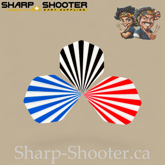 Arc Line – PET Dart Flights – Standard Shape – 3 Pack