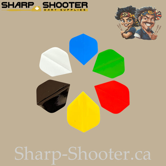 Solid Colored Dart Flights – PVC – Standard Shape – 75 Micron – 3 Pack