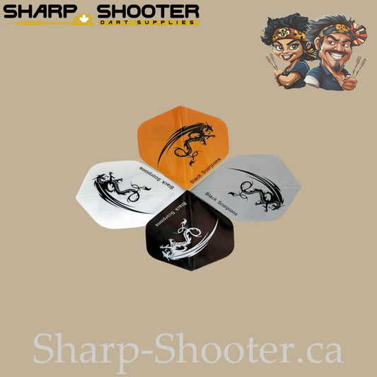 Dragon Dart Flights – PVC – Standard Shape – 75 Micron – 3 Pack