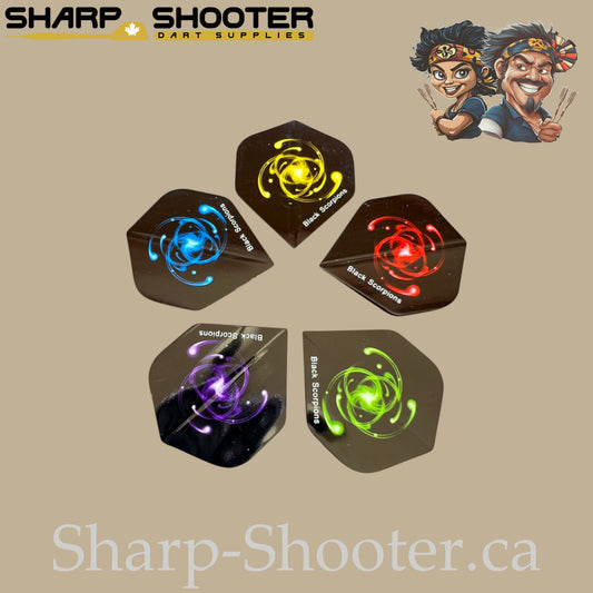 Atom Dart Flights – PVC – Standard Shape – 75 Micron – 3 Pack
