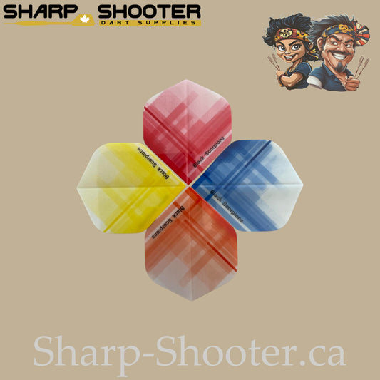 Crossline Dart Flights – PET – Standard Shape – 75 Micron – 3 Pack