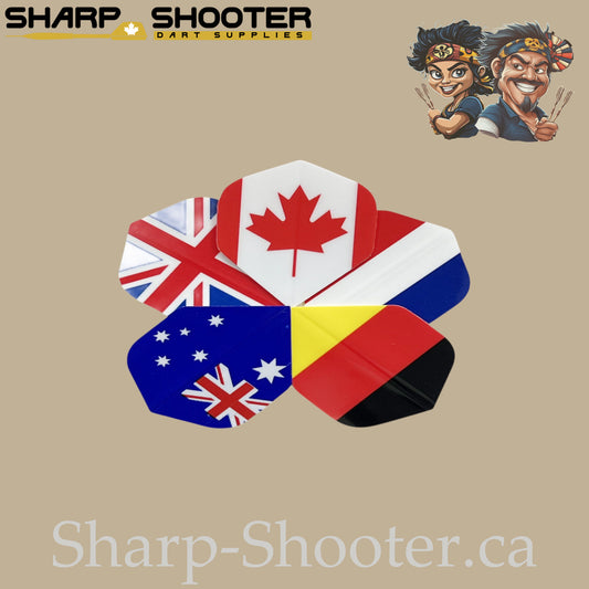 Nations Flag Dart Flights – PET – Standard Shape – 75 Micron – 3 Pack
