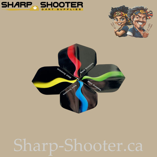 Smoke Trail Dart Flights – PVC – Standard Shape – 75 Micron – 3 Pack