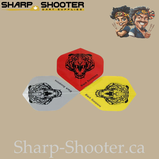 The Jungle Line – PVC Dart Flights – Standard Shape – 3 Pack