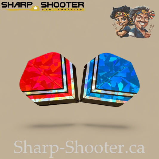 Vector Series – Laser Standard Dart Flights 3-Pack (PVC, 75 Micron)