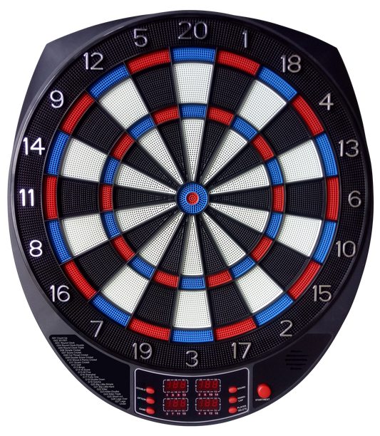 Electronic Soft-Tip Dart Board with Screen — 15.5″ Target Area