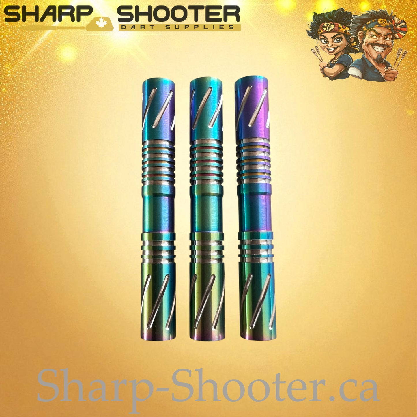 Excalibur – Tungsten Dart Barrel Oilslick – 3 Pack