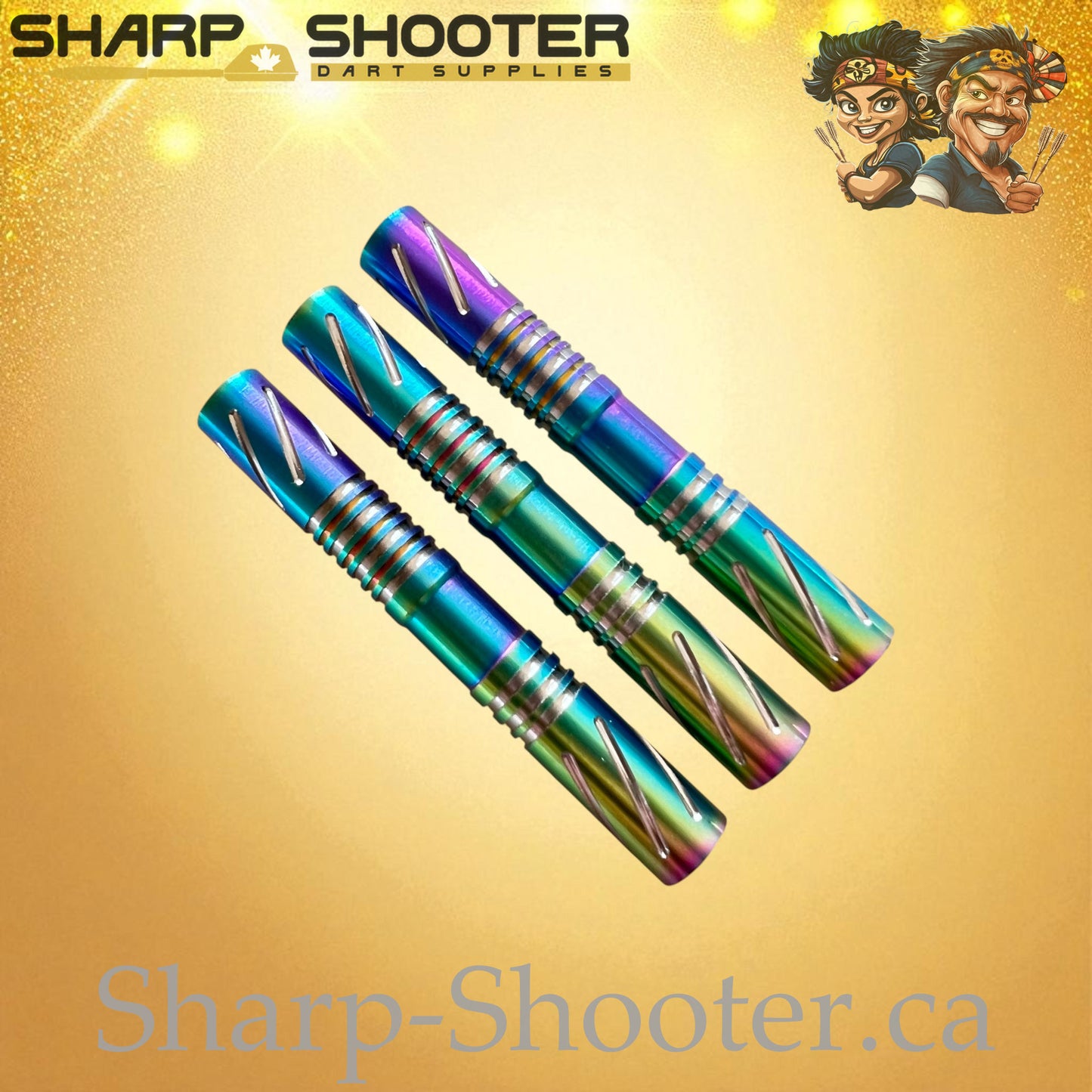 Excalibur – Tungsten Dart Barrel Oilslick – 3 Pack