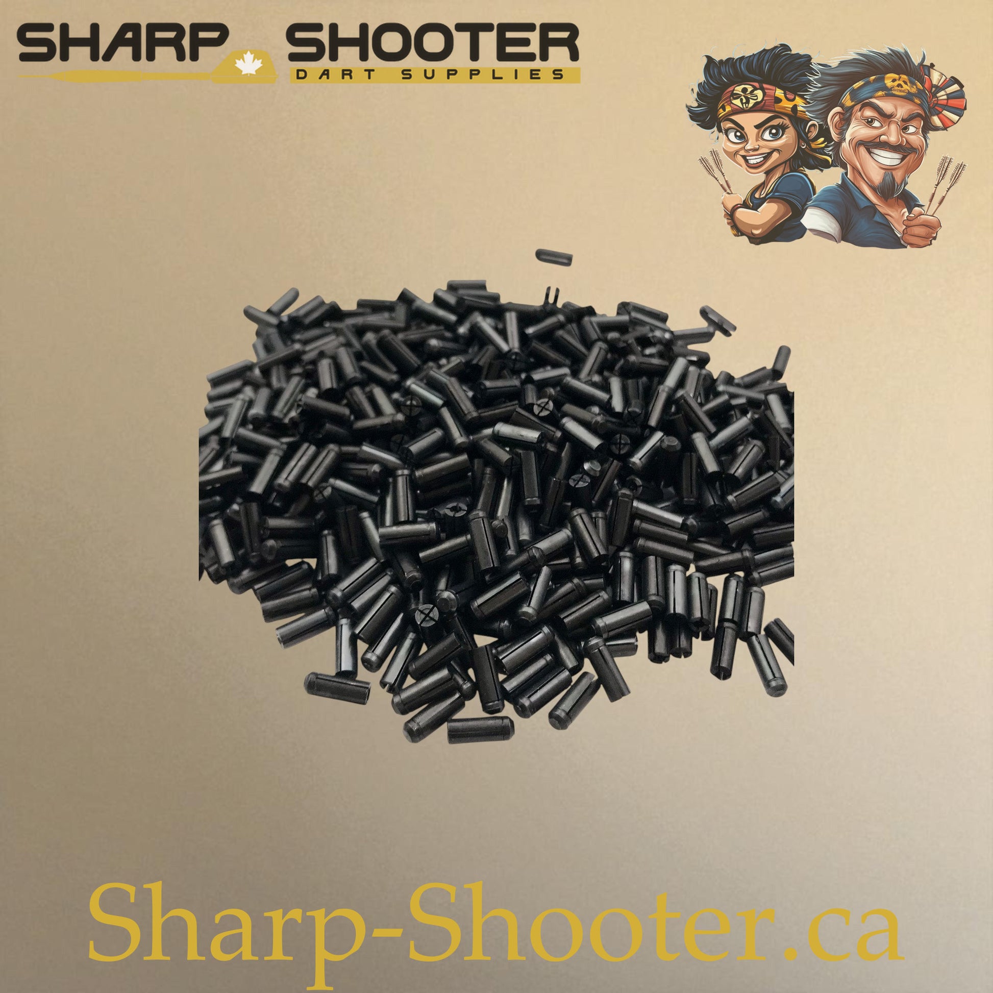 Black aluminum dart flight protectors, 3 pack – Sharp Shooter Dart Supplies