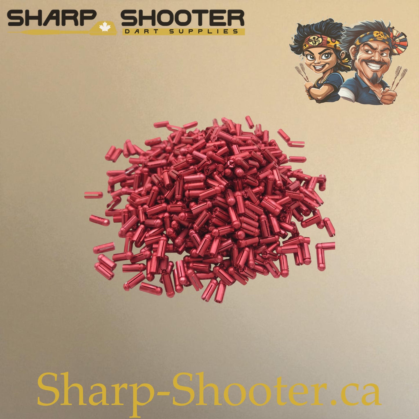 Red aluminum dart flight protectors, 3 pack – Sharp Shooter Dart Supplies