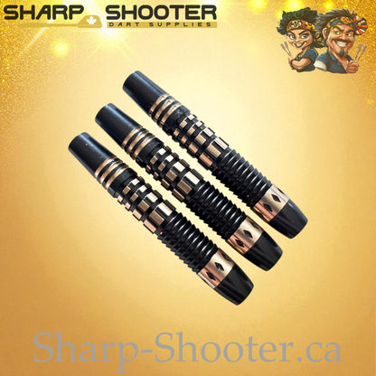 Fortress – Copper Dart Barrel Black – 3 Pack