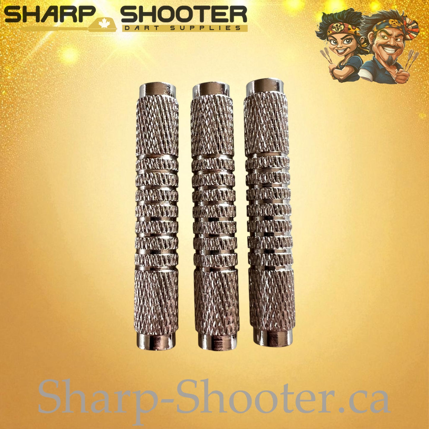Frostbite – Nickel-Silver Alloy Dart Barrel Silver – 3 Pack