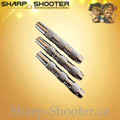 Gauntlet – Nickel-Silver Alloy Dart Barrel Silver – 3 Pack