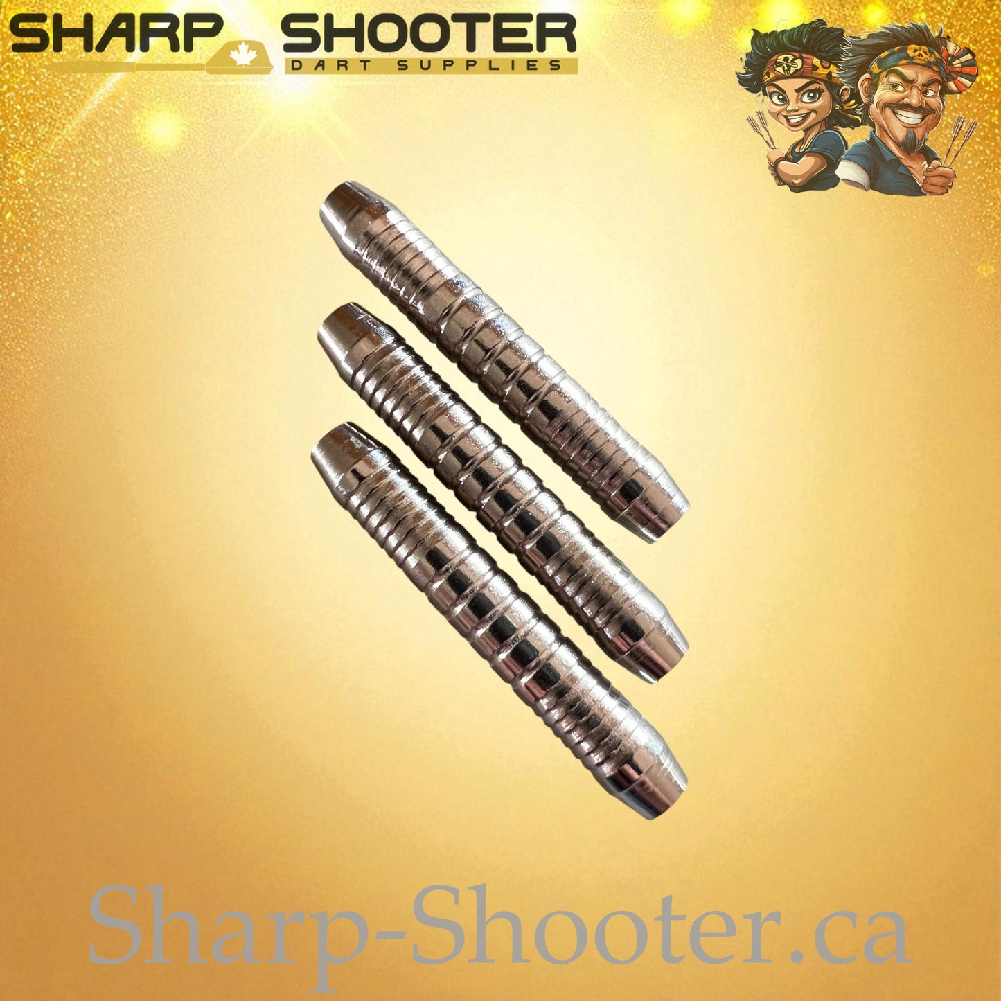 Hercules – Nickel-Silver Alloy Dart Barrel Silver – 3 Pack