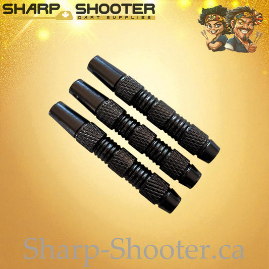 Impact – Nickel-Silver Alloy Dart Barrel Black – 3 Pack