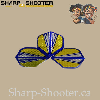 Sting – Laser Standard Dart Flights 3-Pack (PVC, 75 Micron)