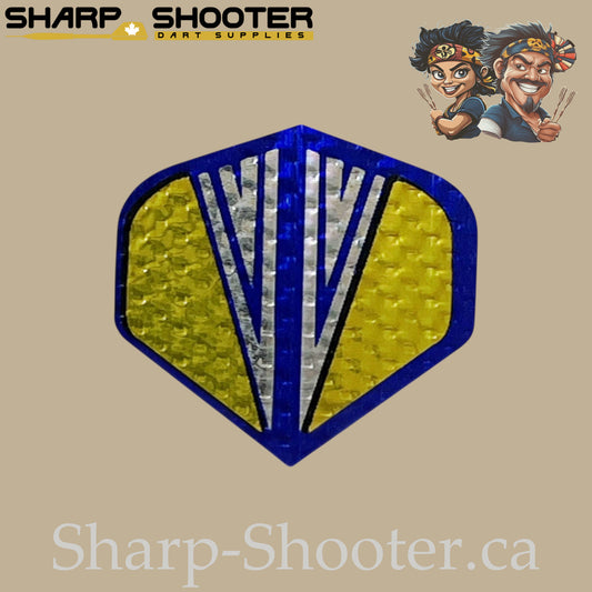Sting – Laser Standard Dart Flights 3-Pack (PVC, 75 Micron)